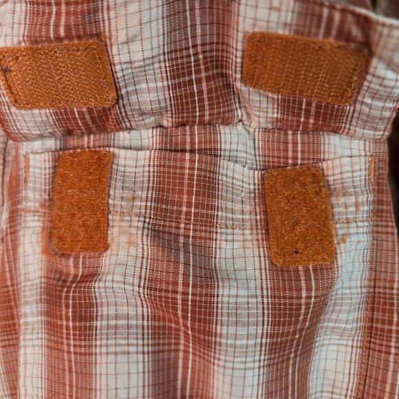 SIMMS FISHING PRODUCTS LONG SLEEVE BUTTON DOWN RUST CREAM MENS XL EUC - Picture 3 of 13